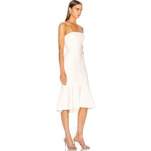 NWT CINQ A SEPT Salina Peplum Hem Midi Dress Size0